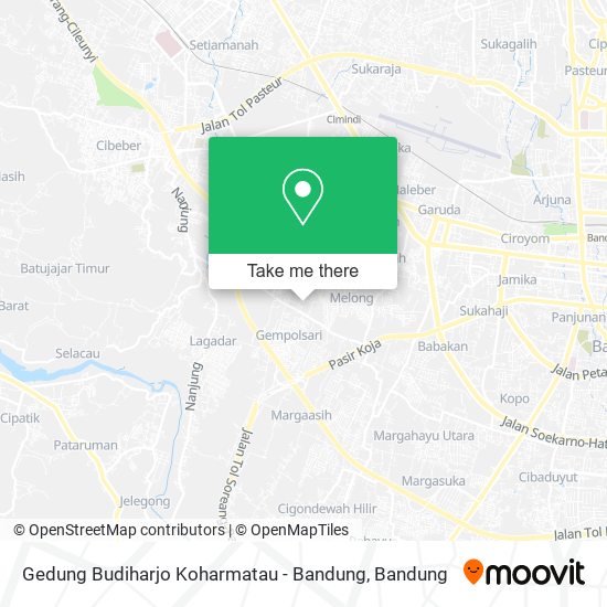 Gedung Budiharjo Koharmatau - Bandung map