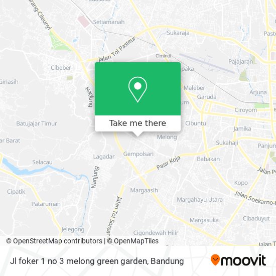 Jl foker 1 no 3 melong green garden map