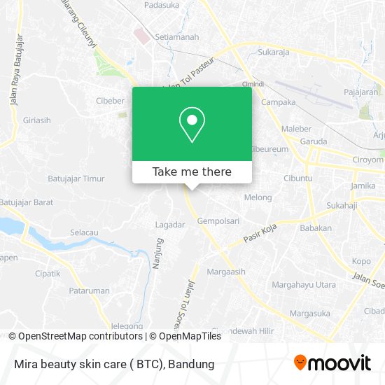 Mira beauty skin care ( BTC) map