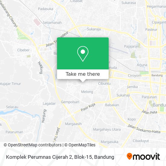 Komplek Perumnas Cijerah 2, Blok-15 map