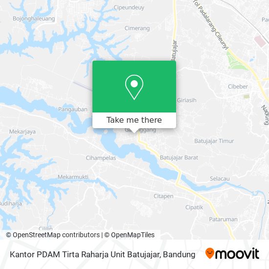 Kantor PDAM Tirta Raharja Unit Batujajar map
