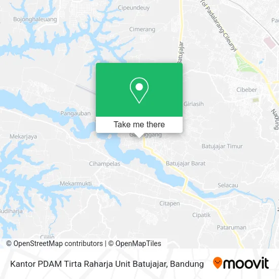 Kantor PDAM Tirta Raharja Unit Batujajar map