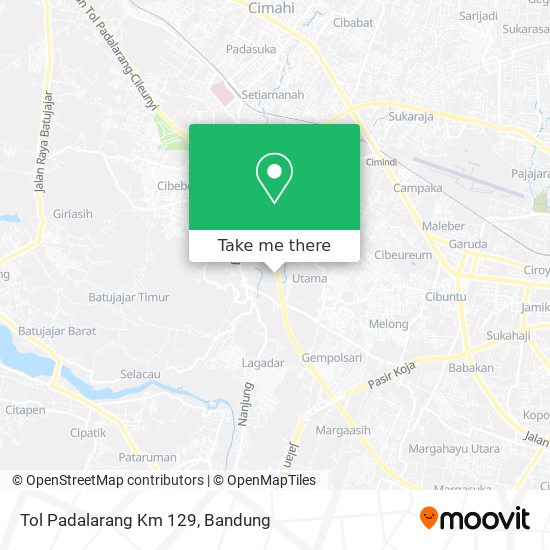 Tol Padalarang Km 129 map