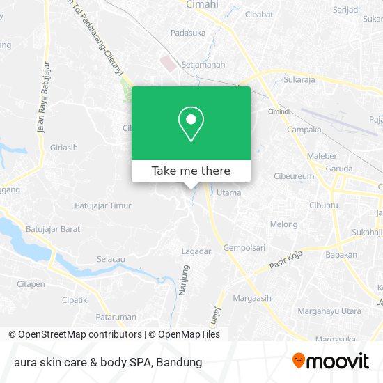 aura skin care & body SPA map