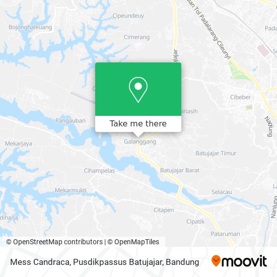 Mess Candraca, Pusdikpassus Batujajar map