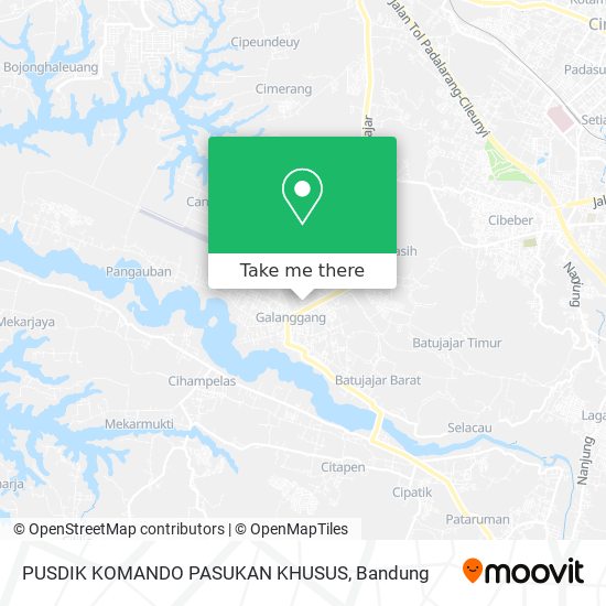 PUSDIK KOMANDO PASUKAN KHUSUS map