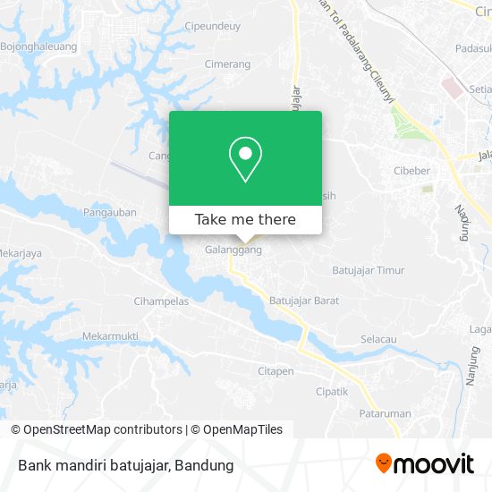 Bank mandiri batujajar map