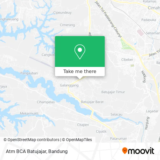 Atm BCA Batujajar map