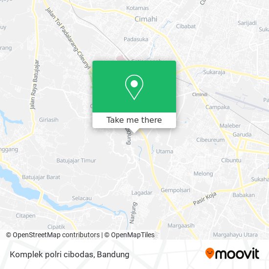 Komplek polri cibodas map