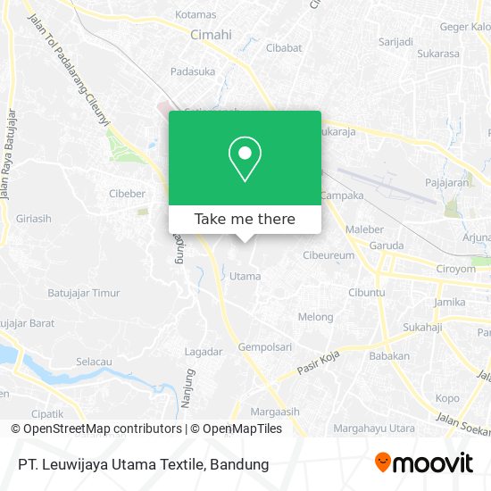 PT. Leuwijaya Utama Textile map