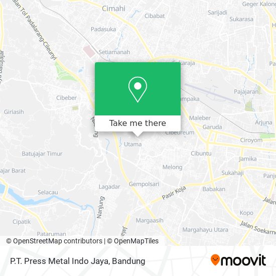 P.T. Press Metal Indo Jaya map