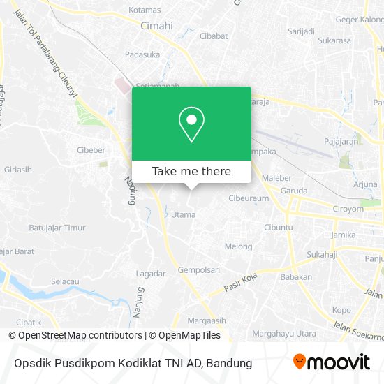 Opsdik Pusdikpom Kodiklat TNI AD map