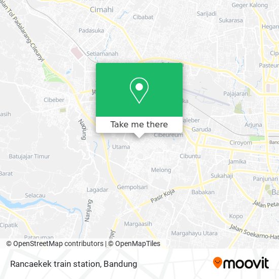 Rancaekek train station map