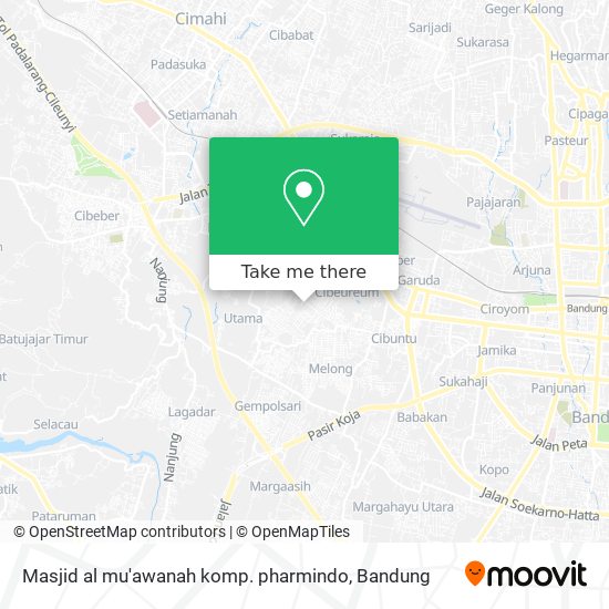 Masjid al mu'awanah komp. pharmindo map