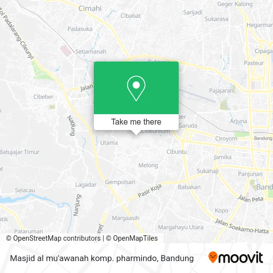 Masjid al mu'awanah komp. pharmindo map