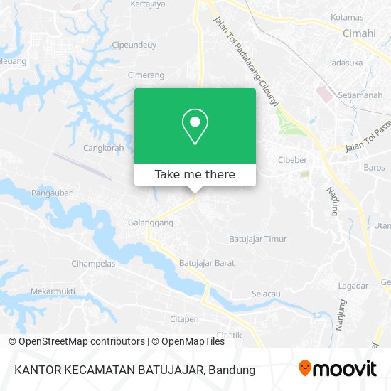 KANTOR KECAMATAN BATUJAJAR map