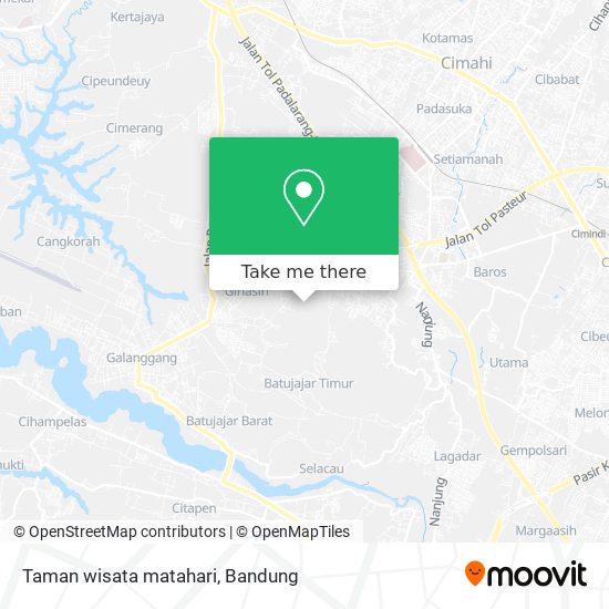 Taman wisata matahari map