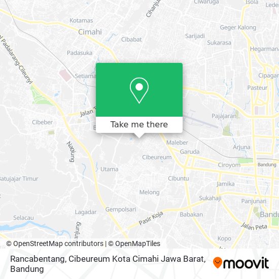 Rancabentang, Cibeureum Kota Cimahi Jawa Barat map