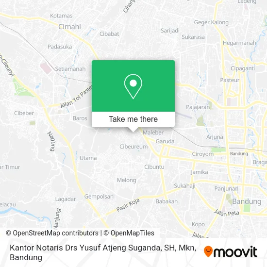 Kantor Notaris Drs Yusuf Atjeng Suganda, SH, Mkn map
