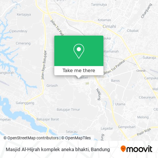 Masjid Al-Hijrah komplek aneka bhakti map