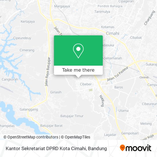 Kantor Sekretariat DPRD Kota Cimahi map