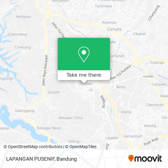 LAPANGAN PUSENIF map