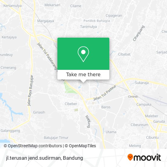 jl.terusan jend.sudirman map