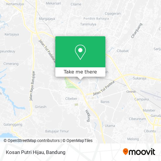 Kosan Putri Hijau map
