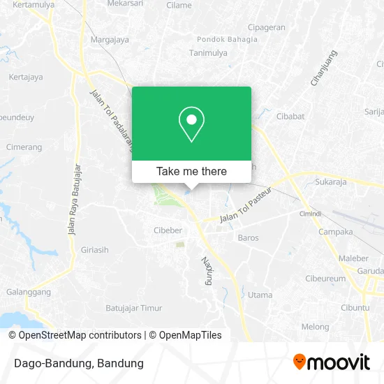 Dago-Bandung map