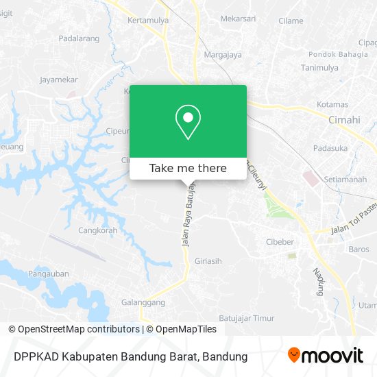 DPPKAD Kabupaten Bandung Barat map