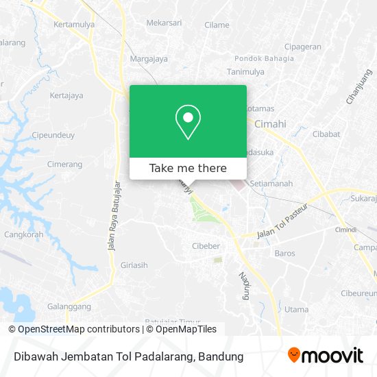 Dibawah Jembatan Tol Padalarang map
