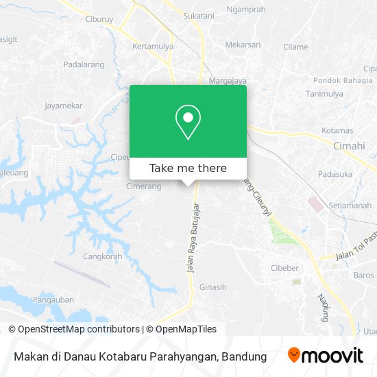 Makan di Danau Kotabaru Parahyangan map
