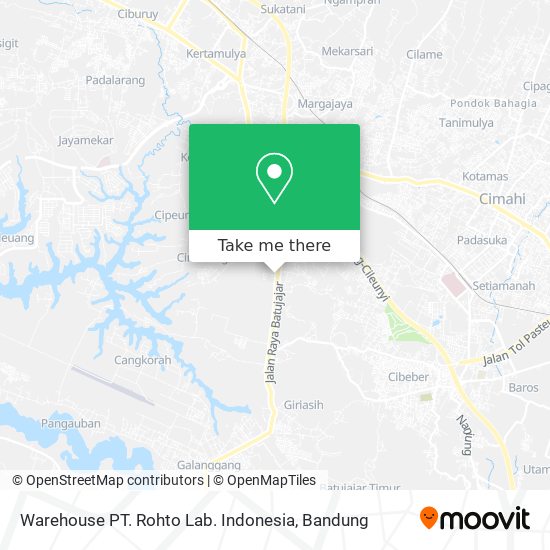 Warehouse PT. Rohto Lab. Indonesia map