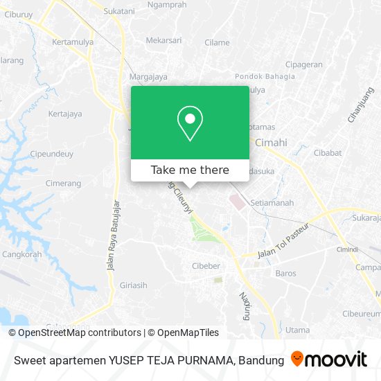 Sweet apartemen YUSEP TEJA PURNAMA map