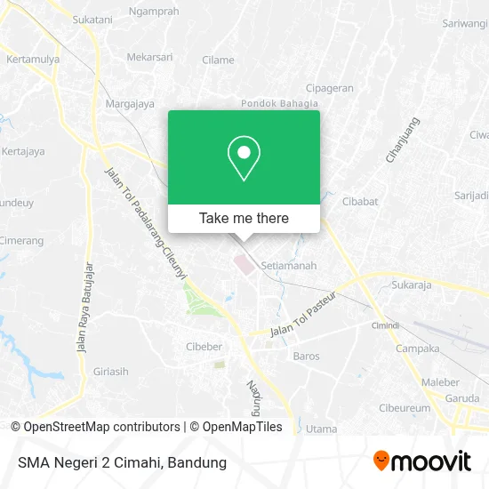 SMA Negeri 2 Cimahi map