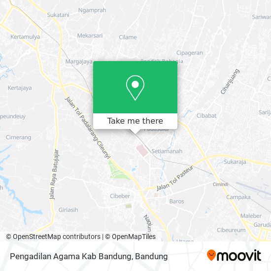 Pengadilan Agama Kab Bandung map