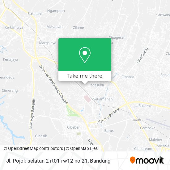 Jl. Pojok selatan 2 rt01 rw12 no 21 map