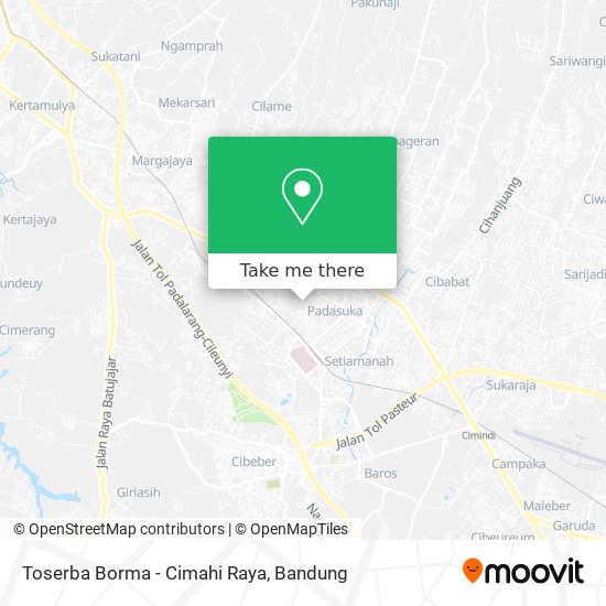 Toserba Borma - Cimahi Raya map