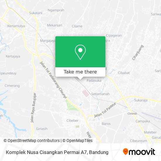 Komplek Nusa Cisangkan Permai A7 map