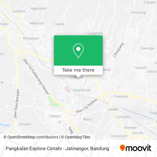 Pangkalan Explore Cimahi - Jatinangor map