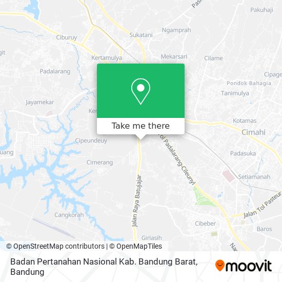 Badan Pertanahan Nasional Kab. Bandung Barat map
