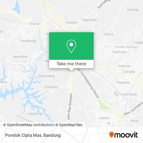 Pondok Cipta Mas map