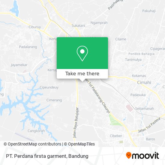 PT. Perdana firsta garment map