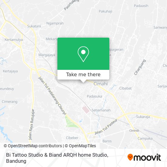 Bi Tattoo Studio & Biand ARQH home Studio map