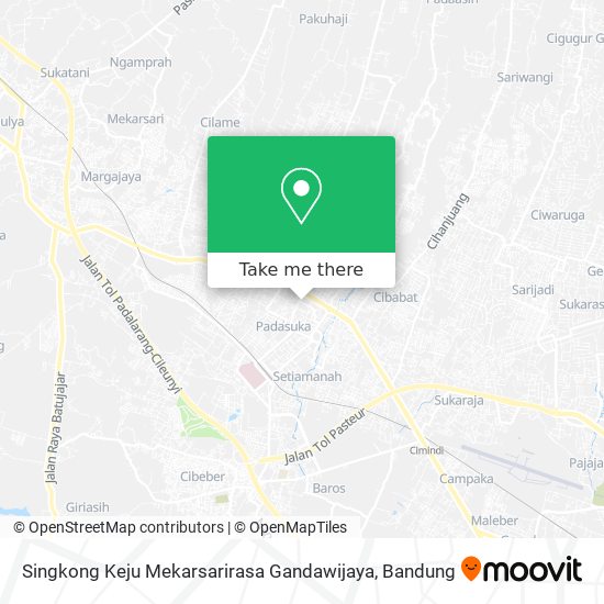 Singkong Keju Mekarsarirasa Gandawijaya map