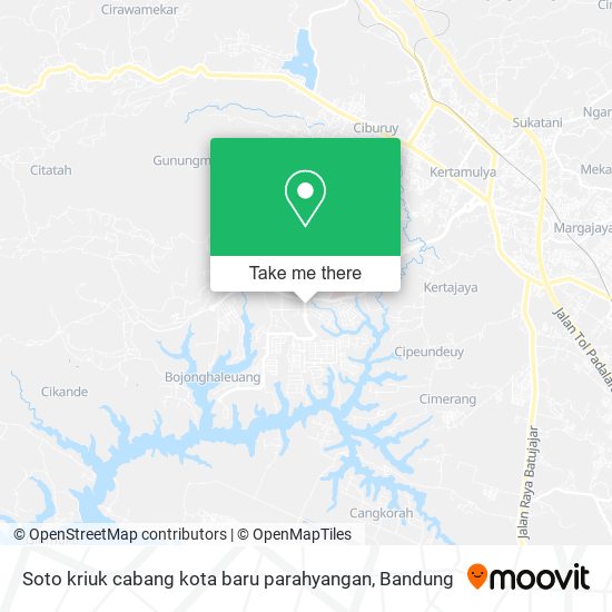Soto kriuk cabang kota baru parahyangan map