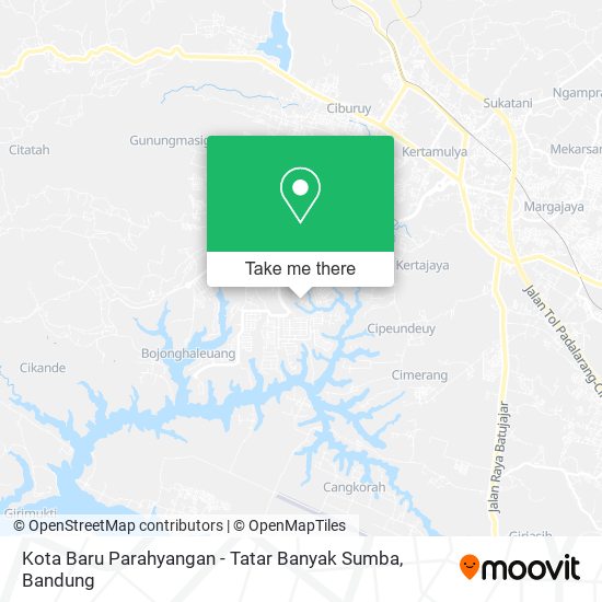 Kota Baru Parahyangan - Tatar Banyak Sumba map