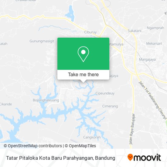 Tatar Pitaloka Kota Baru Parahyangan map