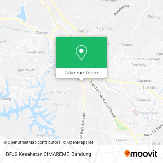 BPJS Kesehatan CIMAREME map