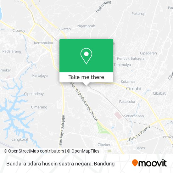 Bandara udara husein sastra negara map